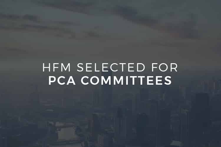 HFM Selected for PCA Committees
