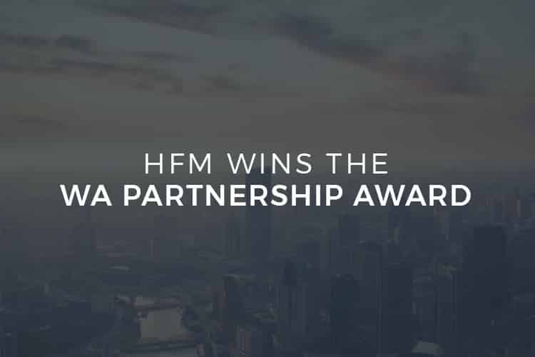 HFM Wins the WA Partnership Award