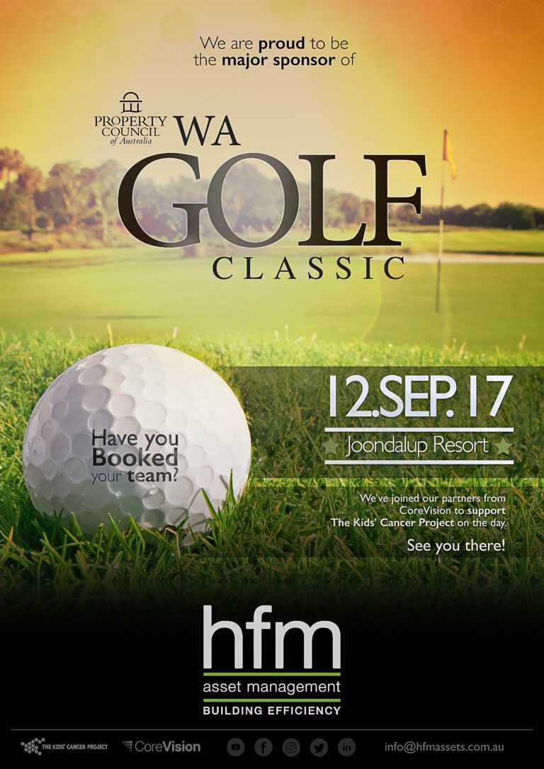 HFM is proud to be the major sponsor of WA's 2017 Property Council of Australia Golf Classic