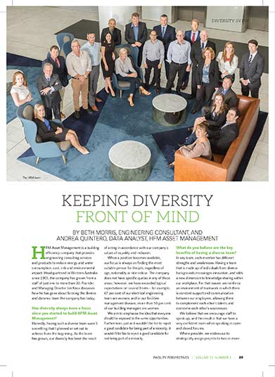 Keeping diversity in front of mind